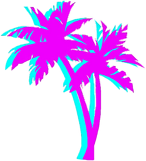 Vaporwave Palm Tree (1024x1024)