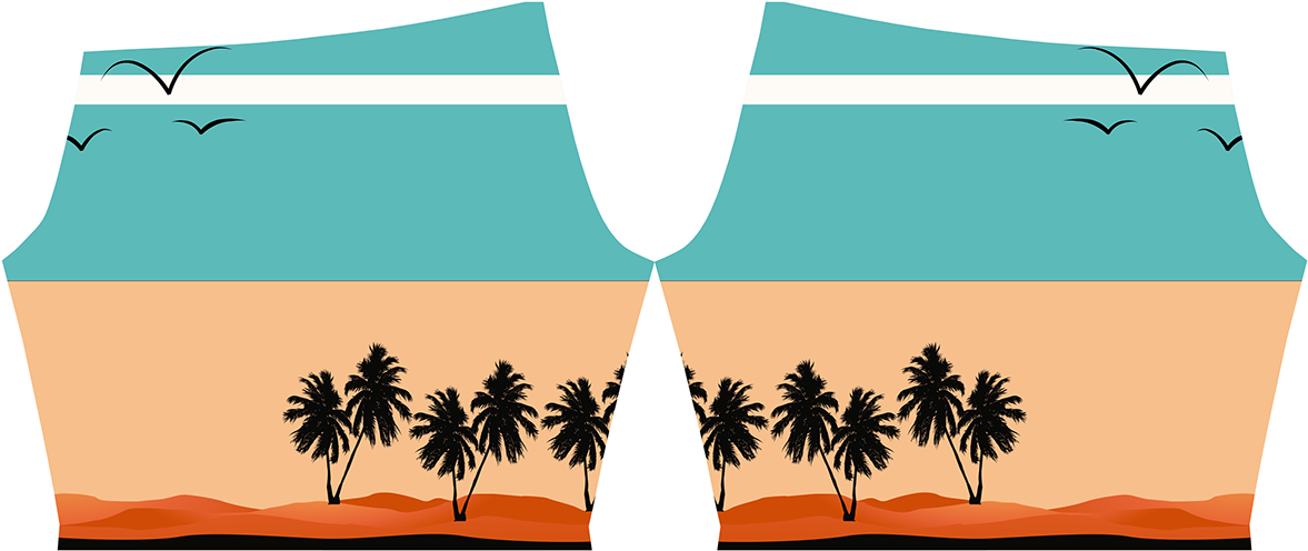 Bermudas For A Summer Season - Longing For Summer Shower Curtain - 71" By 74" By Robin (1400x527)