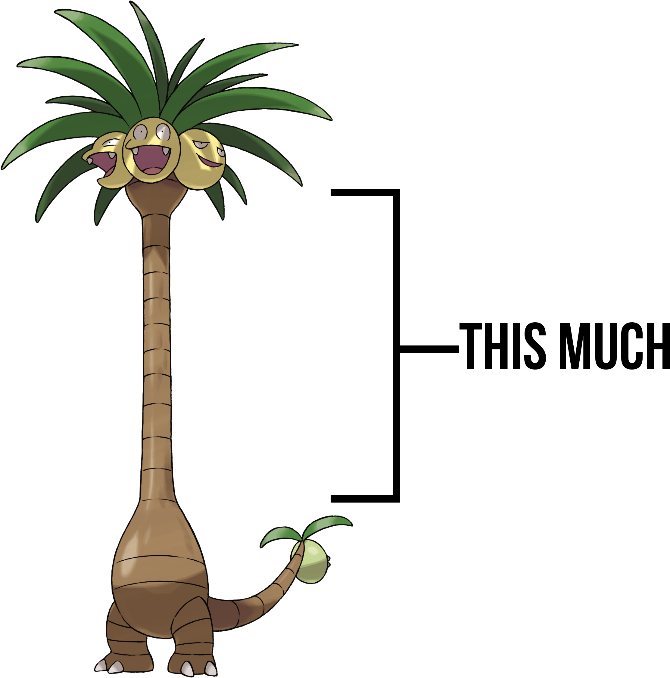 This Much - Alolan Exeggutor Pokemon Go (2600x2400)