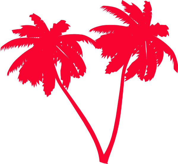Vector Palm Trees Clip At Clker Vector Clip - Palm Trees Clip Art (600x551)