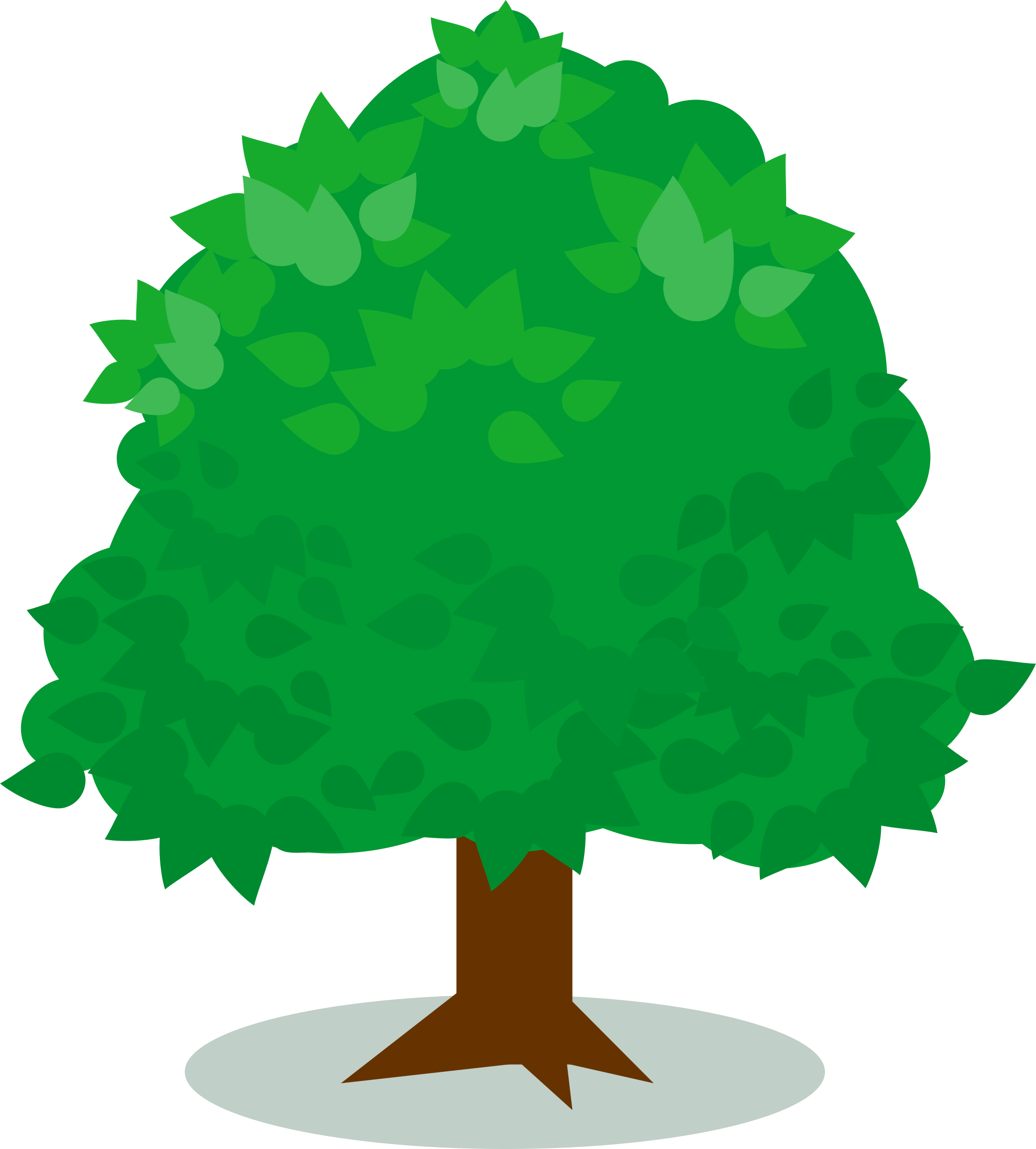 Clipart Tree - Drzewo Clipart (2164x2400)