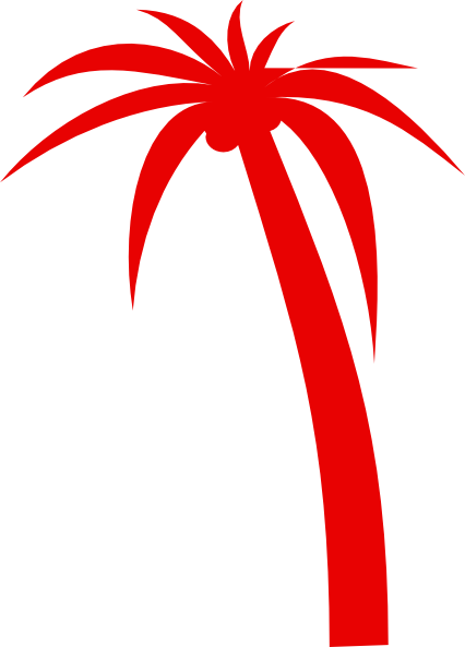 Palm Tree Clip Art Red (426x593)