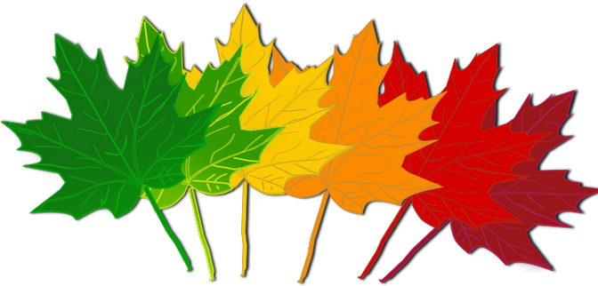 Fall Leaves Clip Art - September Writing (672x322)