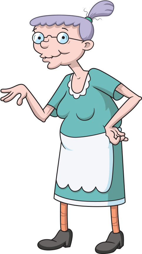 Classic - Tjm - Hey Arnold Grandma Png (900x900)