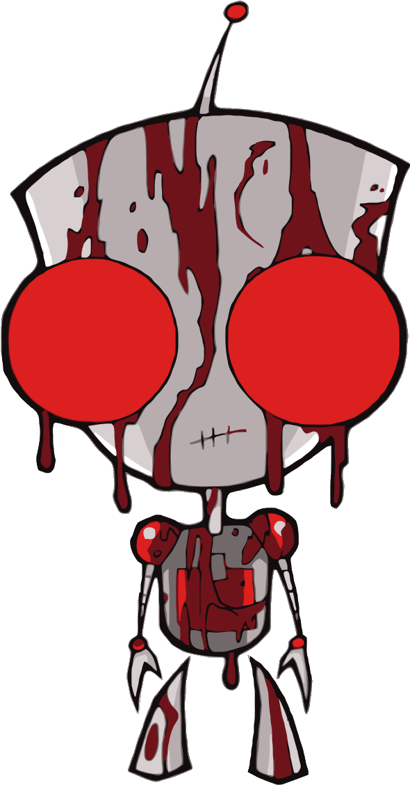 Bloodygir - Invader Zim Bloody Gir (597x1136)