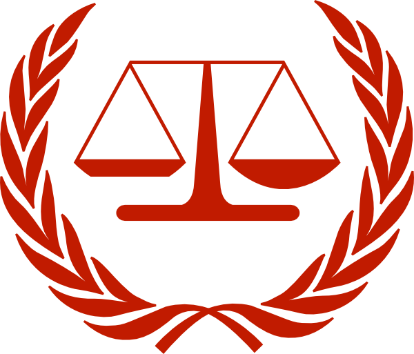 International Law Logo Clip Art At Clker - Balanza De La Justicia Vector (600x513)