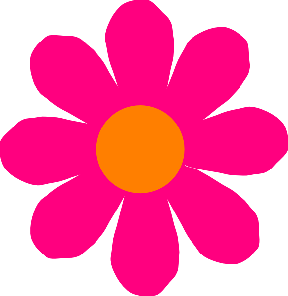 Clipart Info - Flower Pink Clip Art (582x599)