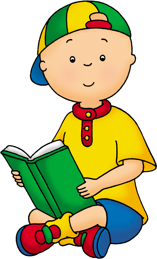 Back To School With Our Favorite Caillou Episodes - Caillou Reading A Book (636x1024)