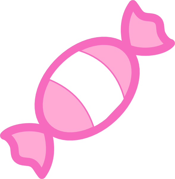 Pink Candy Clip Art - Candy Png (588x601)