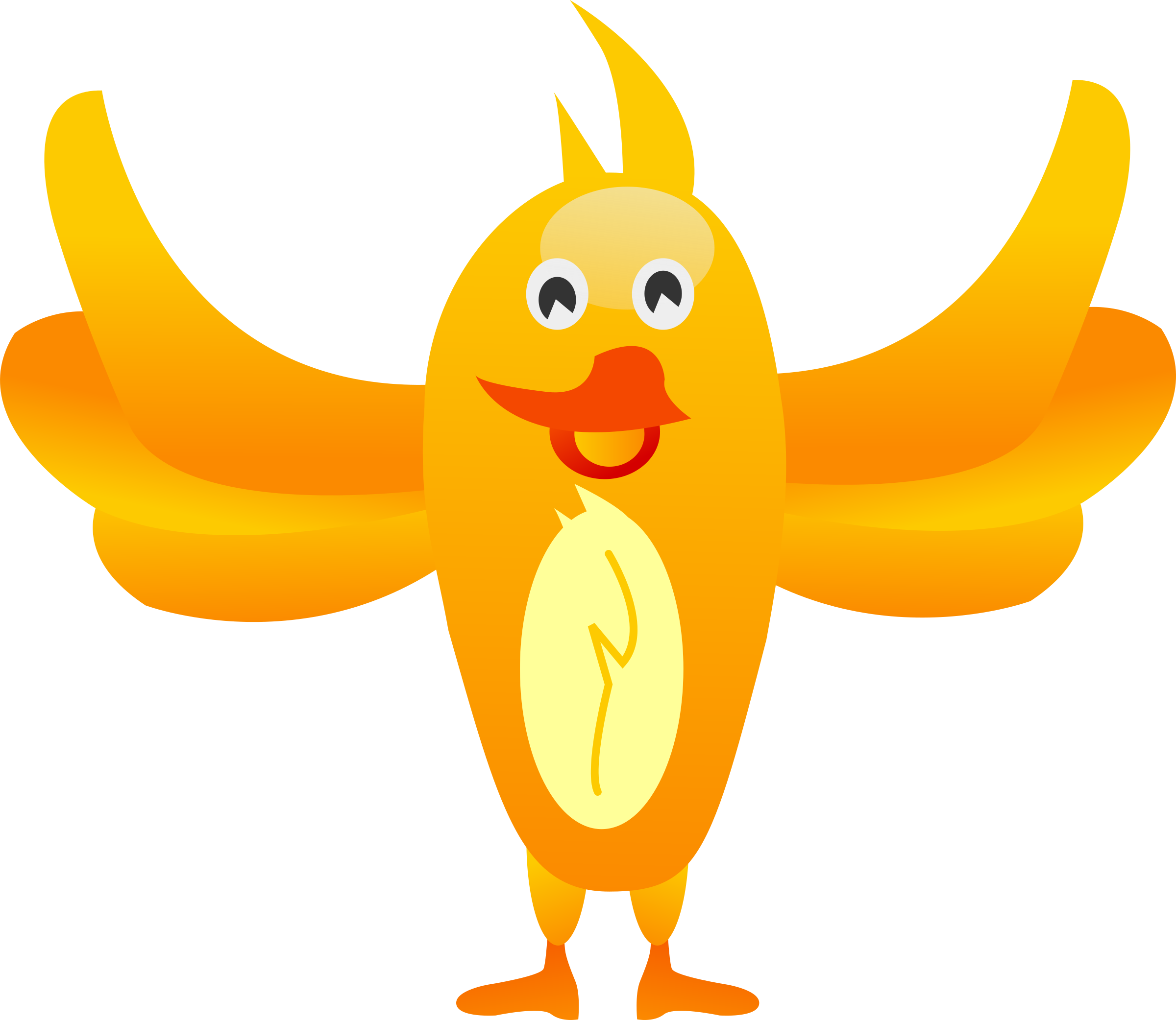 Sweet Baby Bird Clipart, Vector Clip Art Online, Royalty - Bird (2400x2083)