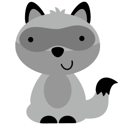 Raccoon Svg Files For Scrapbooking Camping Svgs Cute - Free Baby Woodland Clipart (432x432)