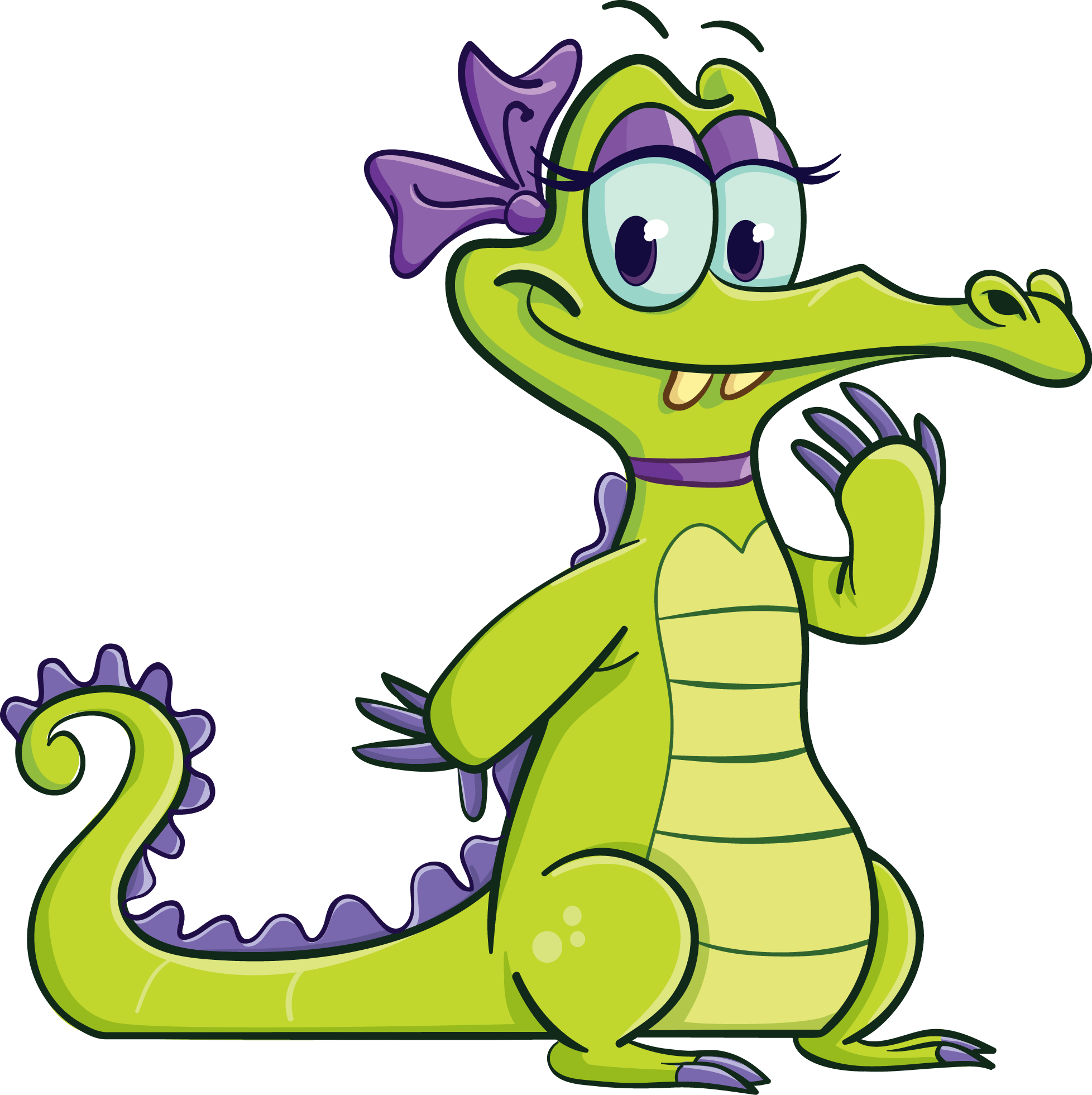Alligator Black And White Clip Art Images - Where's My Water Alligator (1956x1961)