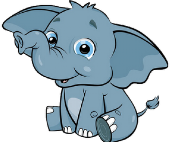 Elephant Clipart Animated - Clip Art Animals Cute (640x480)