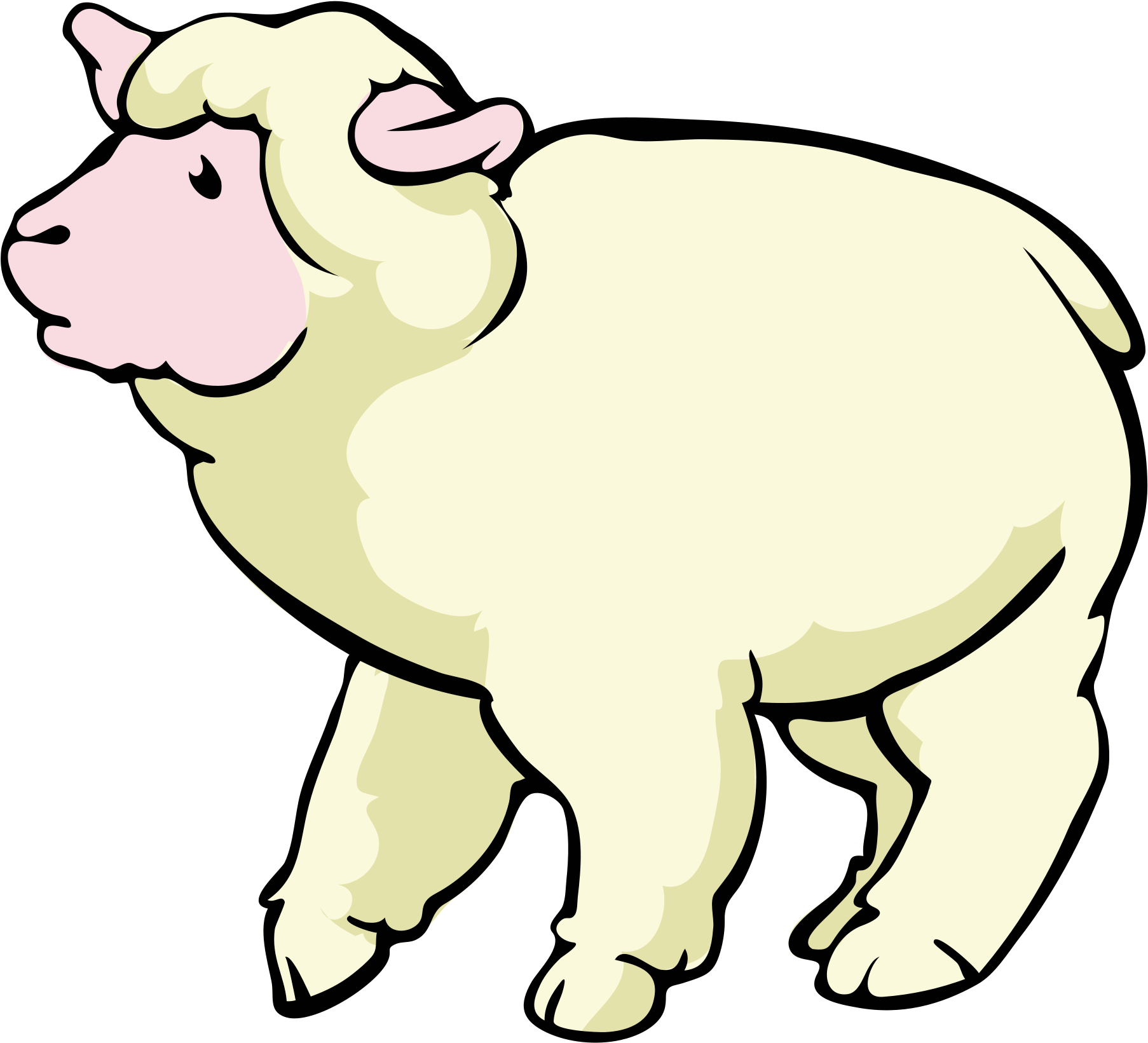 Sheep Cartoon - Cartoon Png Images Sheep (2000x1751)