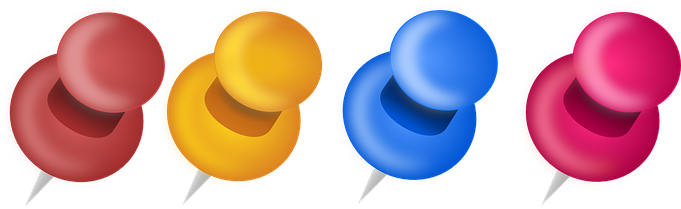 Pins Pushpins Attachment Drawing-pin Thumb - Alfiler Oficina Png (680x340)