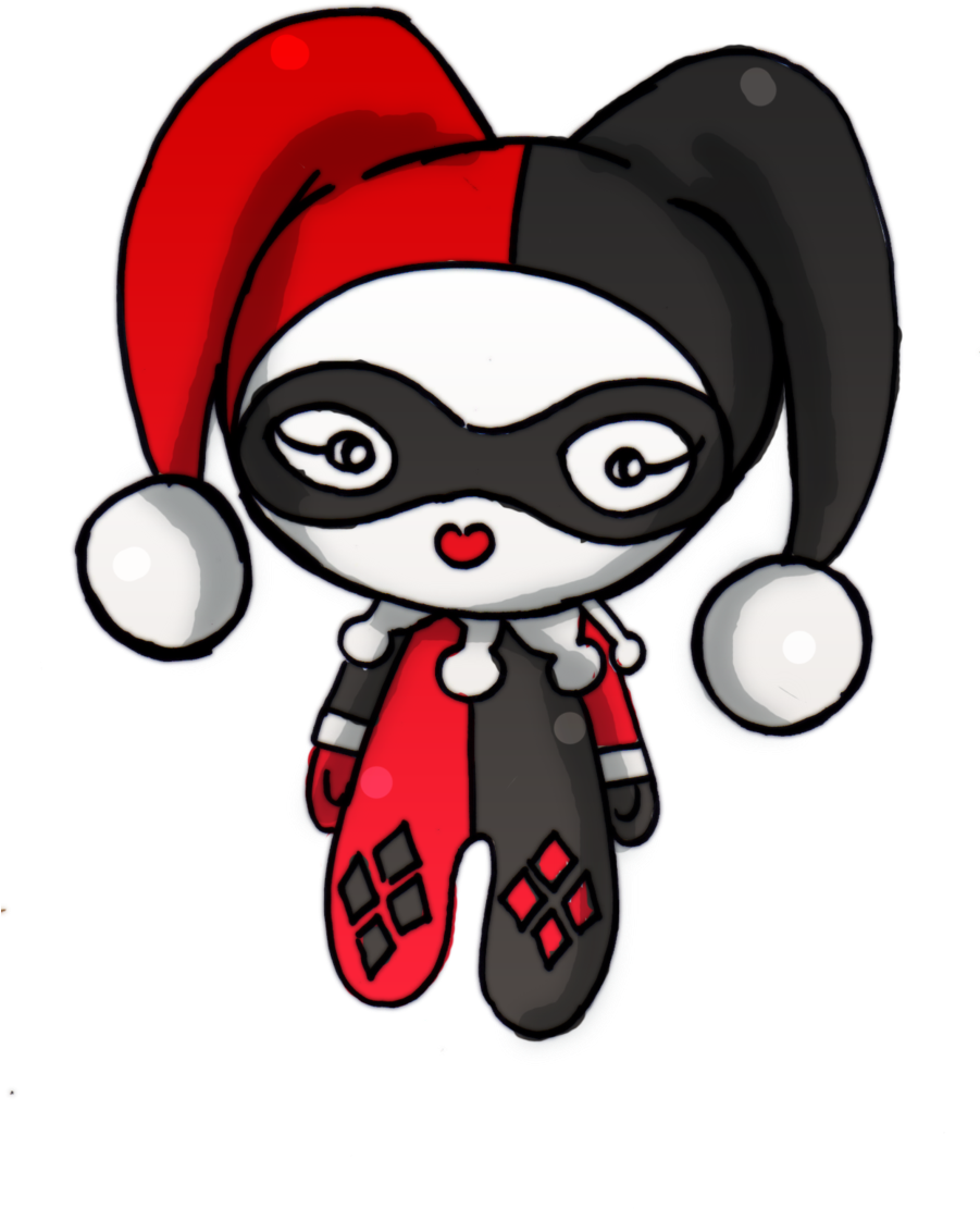 Harley Quinn Clipart Baby - Harley Quinn Drawing Cute (900x1165)