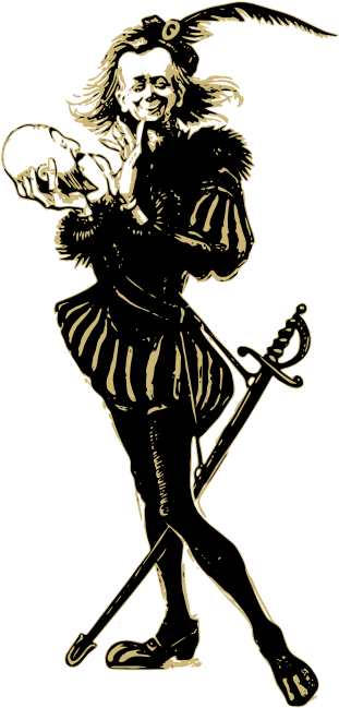 Hamlet Clipart Drawing - Hamlet Clipart Transparent (555x718)