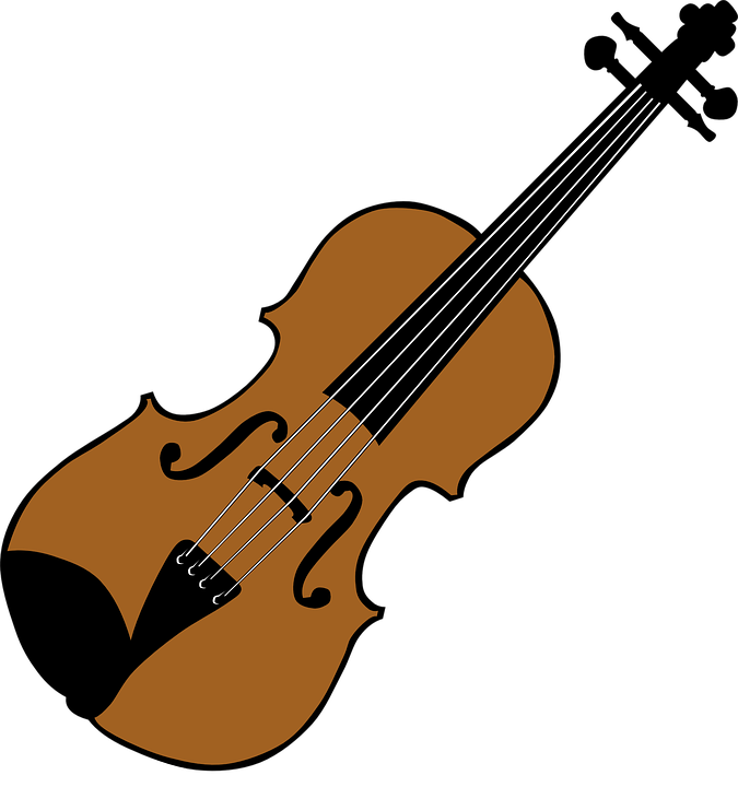 Instrument Clipart Fiddle - Fit As A Fiddle (675x720)