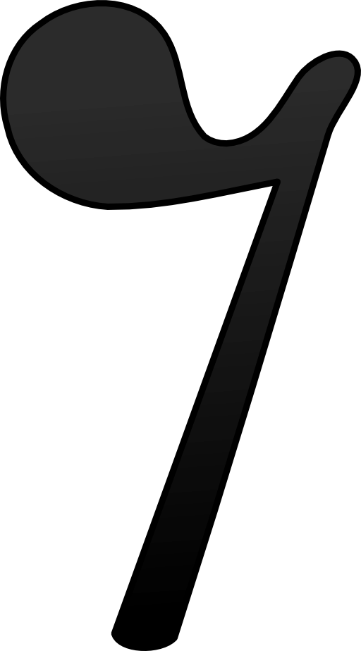 Clip Arts Related To - Eighth Rest (512x924)