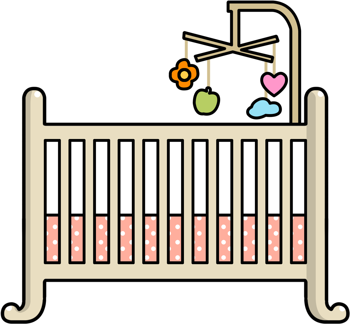 Baby Crib Clipart Baby Cradle Clipart Transparent 1600x1200