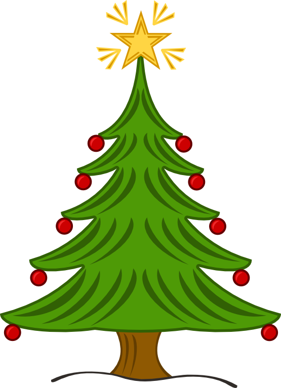 Simple Christmas Clipart 11 - Simple Christmas Clipart 11 (555x767)