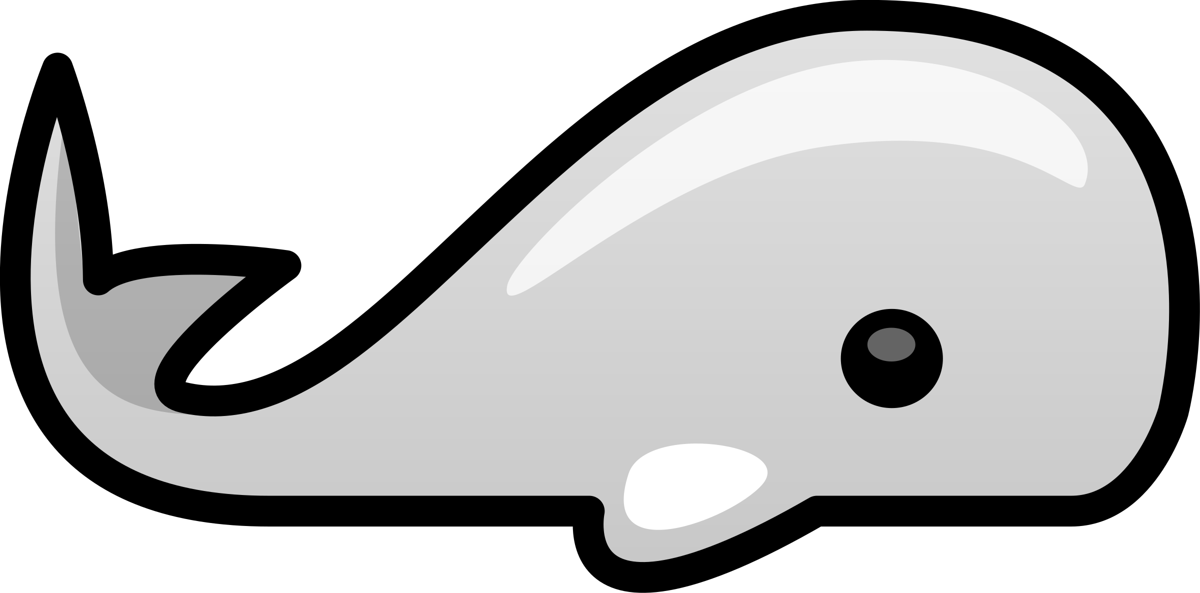 Small Whale Icons Png - Whale Clip Art (2400x1186)