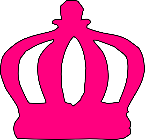 Pink Tiara Cartoon Clip Art - Crown And Tiara Clipart (600x580)