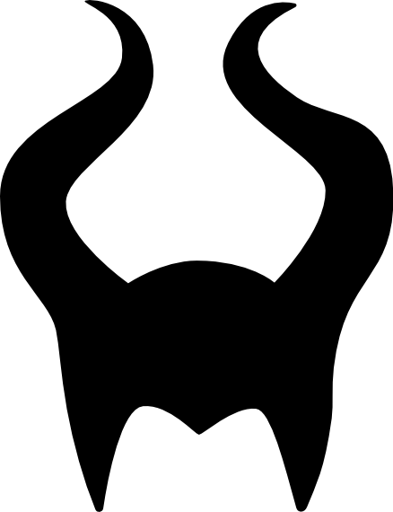 Maleficent Horns Clipart - Maleficent Sticker (438x570)