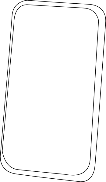 Smartphone Back Clipart - Gadget (348x600)
