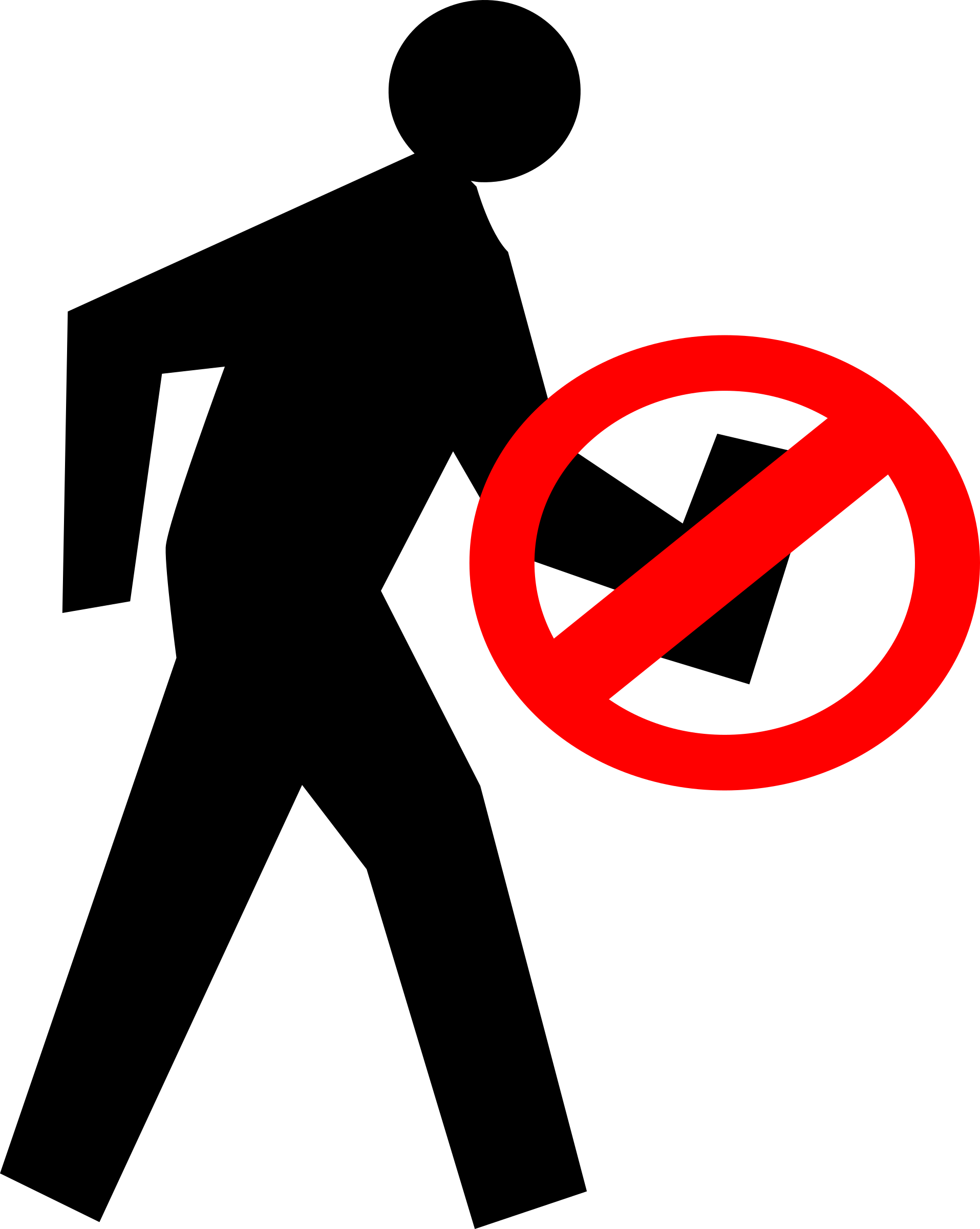 Smartphone Walking - No Smartphone Clipart (1914x2400)