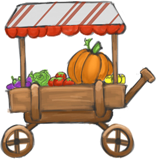 Veggie Adventures - Vegetable Cart Clipart Png (512x512)