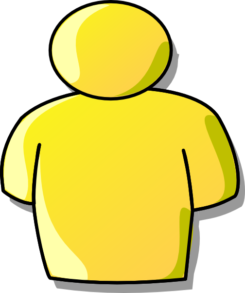 Yellow Person Clipart (504x601)