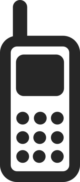 Phone Clipart Small - Vector Mobile Icon Png (256x583)
