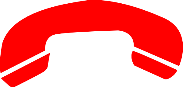 Phone Hang Up Red Horizontal Clip Art At Clker - Phone Hang Up Red Horizontal Clip Art At Clker (600x286)