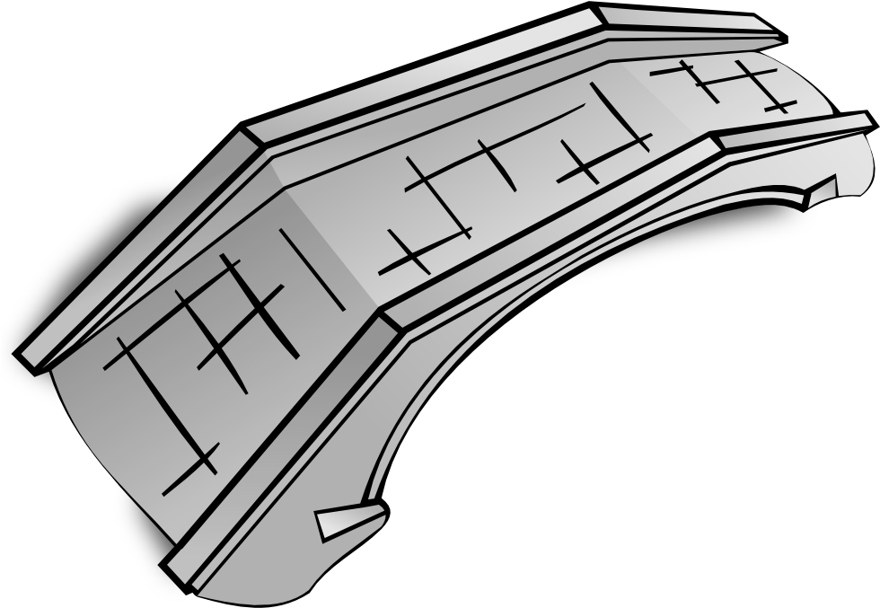Onlinelabels Clip Art - Bridge Clip Art (1000x1000)