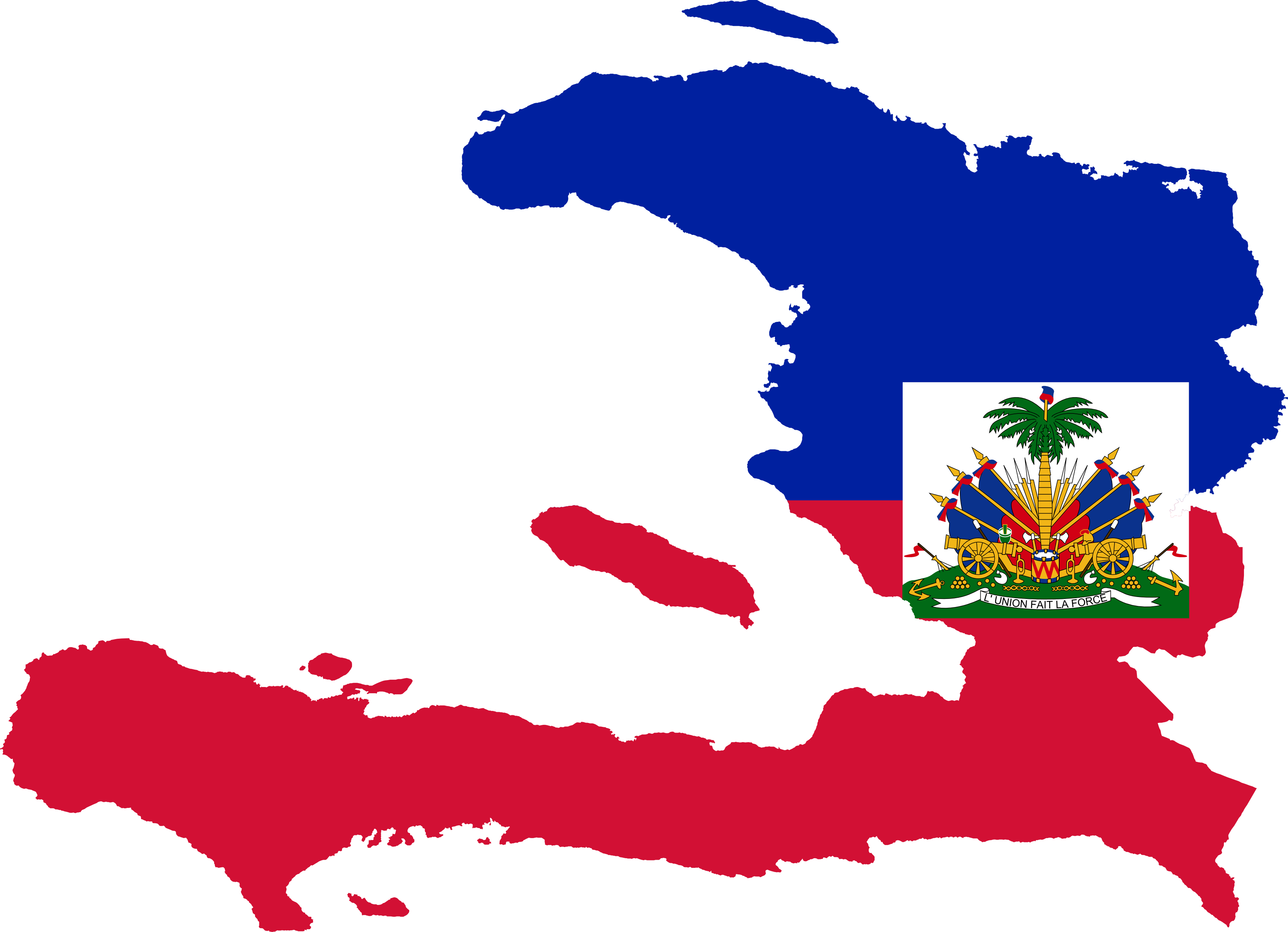 Haitian - Clipart - Haiti Flag (3333x2412)