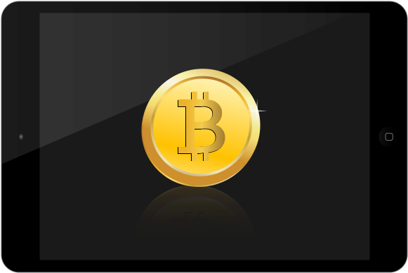 Free Bitcoin Inside Ipad - Vector Graphics (800x800)