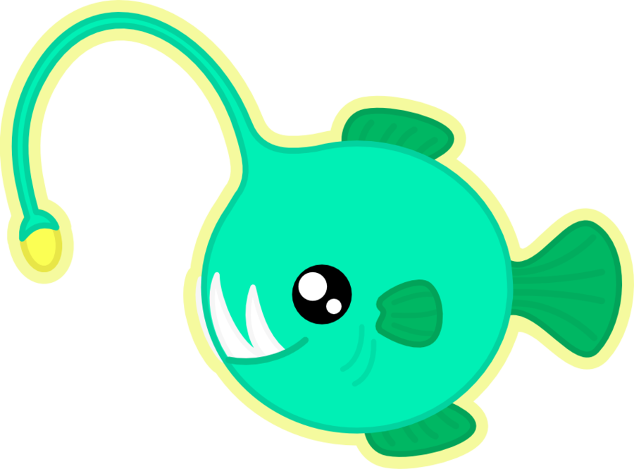 More Like Dd Angler Fish By Amis0129 - Angler Fish Drawing Cute (900x665)
