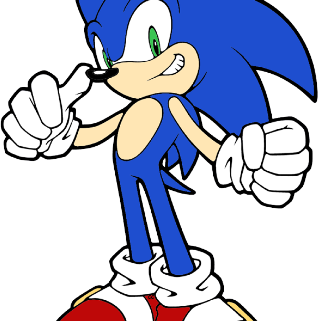 Sonic Clipart Sonic The Hedgehog Clip Art Cartoon Clip - Sonic The Hedgehog Svg File (1024x1024)
