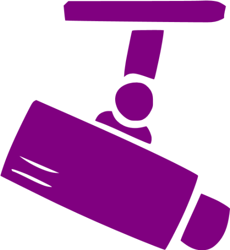 Purple Security Camera 2 Icon - Security Camera Icon Jpg (512x512)