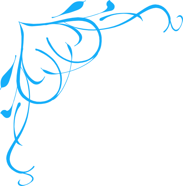 Blue Swirl Heart Clip Art At Clker Com Vector Clip - Blue Swirl Clip Art (588x597)