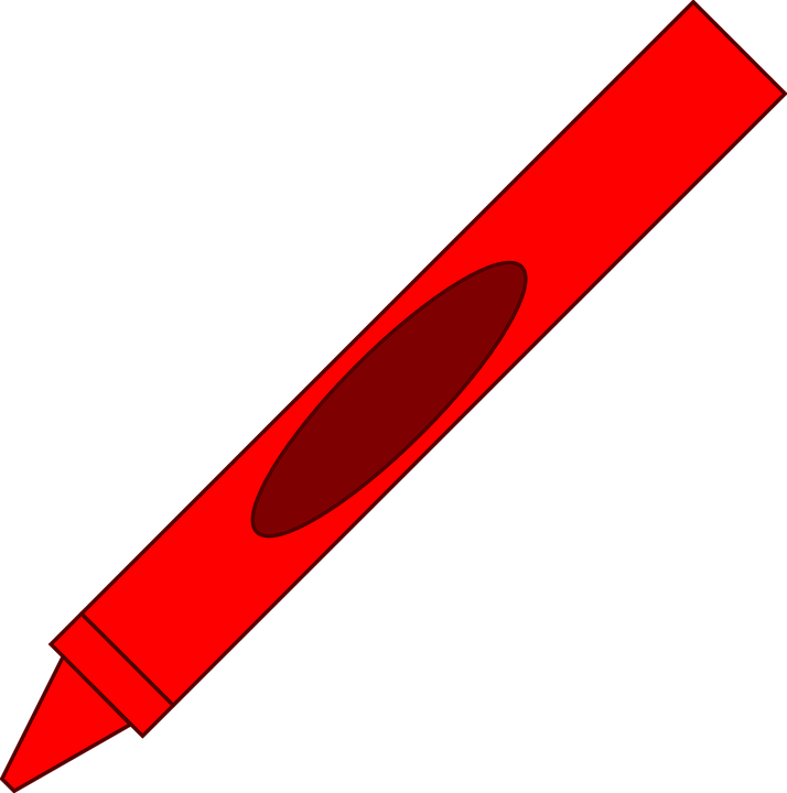 Free Crayon Clipart Red Color - Red Crayon Clipart (714x720)
