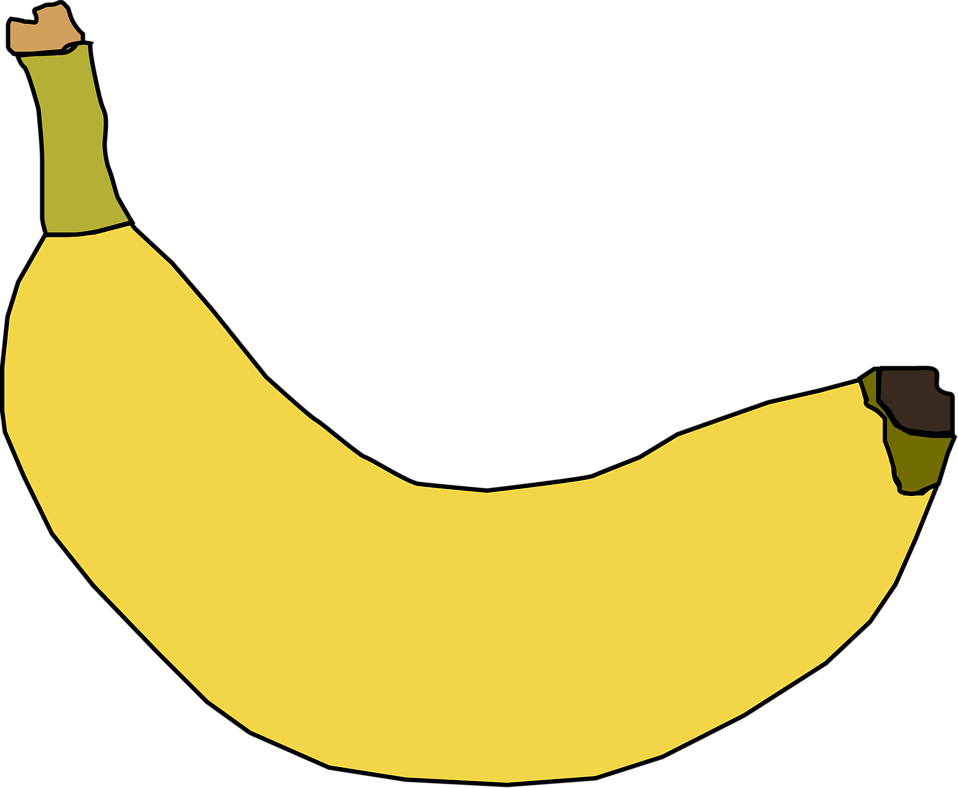 Banana Free Stock Photo Illustration - Banana Clipart (958x788)