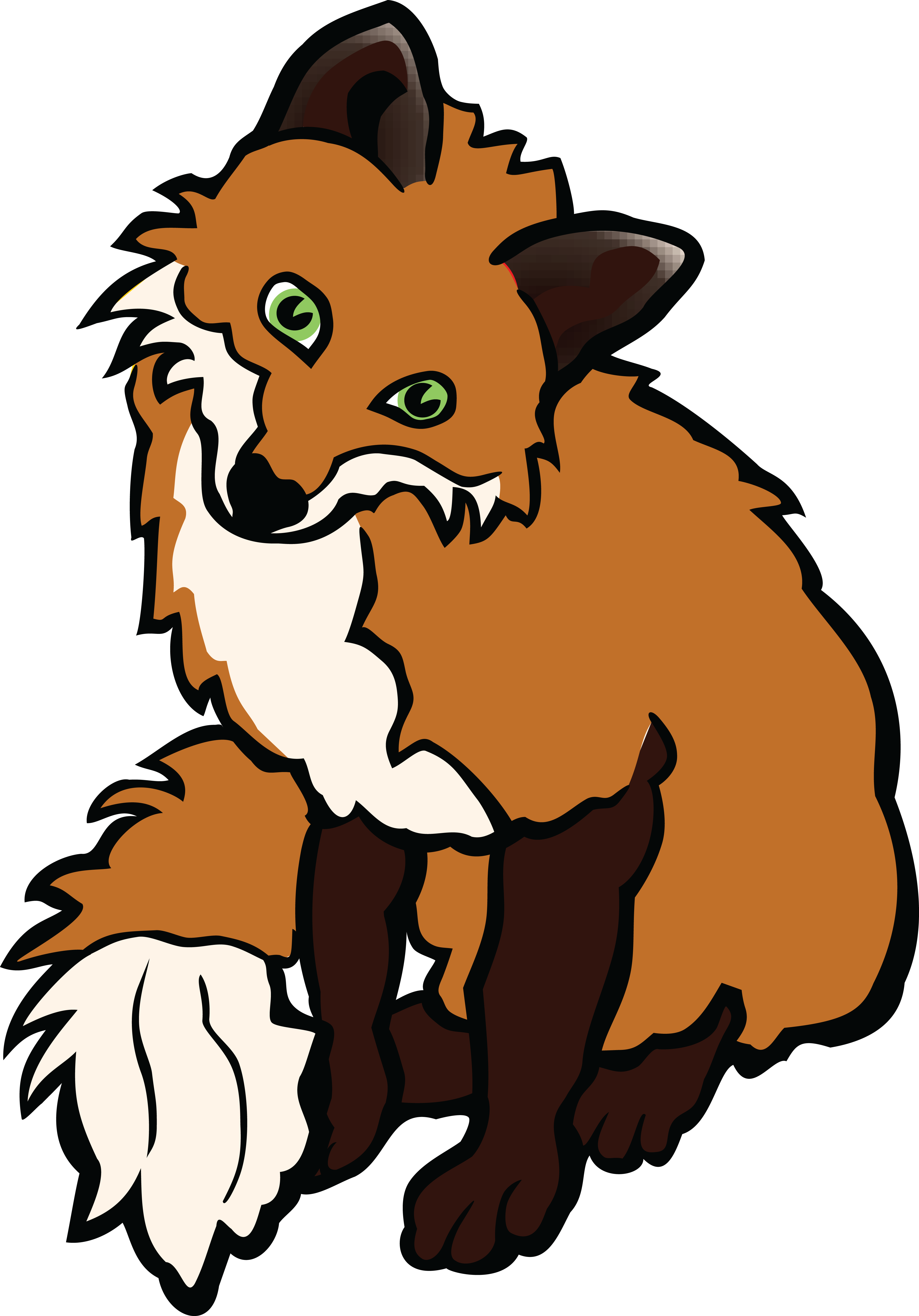 Free Clipart Of A Fox - Na Anijoi Wesa Anida Ale Jitaga Usdi / Jalagi-yonega (4000x5726)