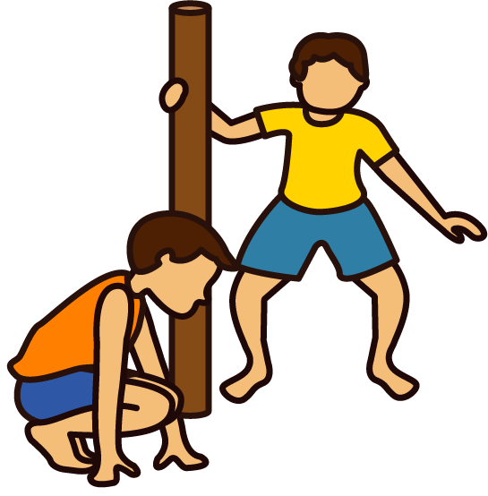 Kho Kho Drawing Easy - Kho Kho Clipart (545x554)