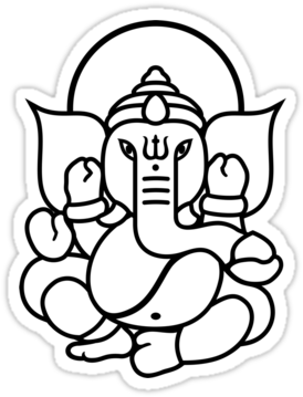 Lord Ganesha, Ganpati, Bhagwan Ganesh, Line Art, Sanskrit Wall Art –  KRITINOVA INDIA