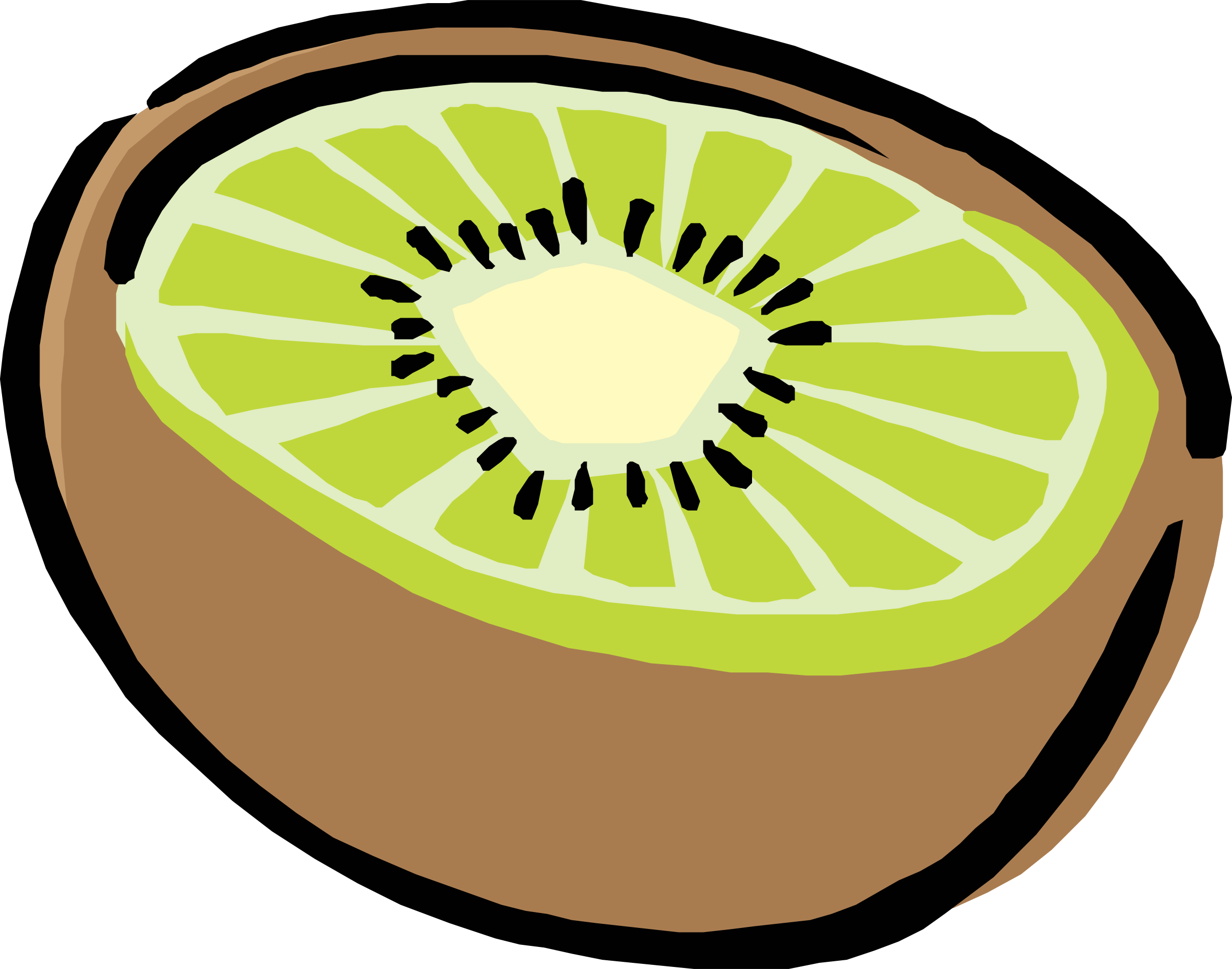 Free Vector Kiwi Clip Art - Kiwi Fruit Clip Art (2400x1888)