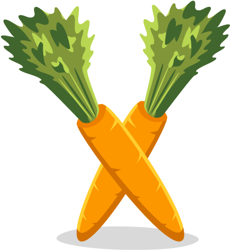 Two Carrots Icon, Png Clipart Image - Carrots Icon (512x512)