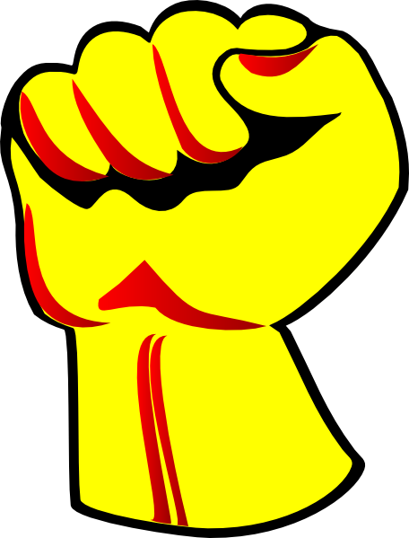 Fist Clipart The Cliparts - Punch Png (456x599)