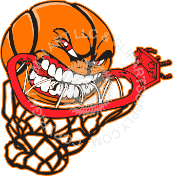 Quick Overview - Cartoon Basketball And Hoop (355x361)